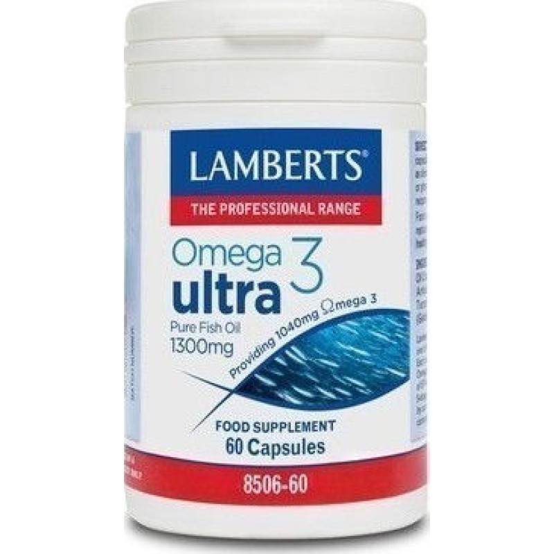 LAMBERTS OMEGA 3 ULTRA PURE FISH OIL 1300 MG 60CAP